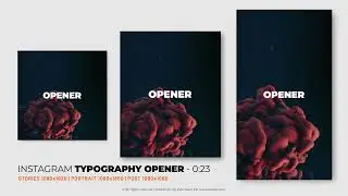 Instagram Typography Opener | After Effects Template