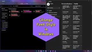 How to Change the Font Style in Windows