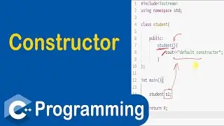 #65 Constructor in C++ | Default Constructor