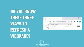 DO YOU KNOW how to REFRESH a webpage? #shorts