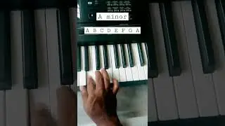 A minor scale piano lessons easy one to learn