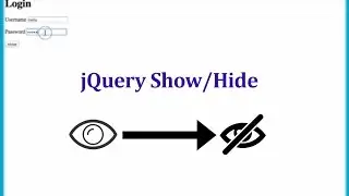 How to Show/Hide Password in TextBox with Button using jQuery