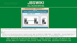 SQL Server Always On Series - TSQL Query to get Availability group failover time from SQL Error log