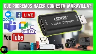 ✔️Capturadora de Video📽HDMI para Transmitir o Grabar Gameplays🎮o como WebCam