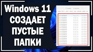 СОТНИ пустых папок Windows 11. ГЛЮК Виндовс 11