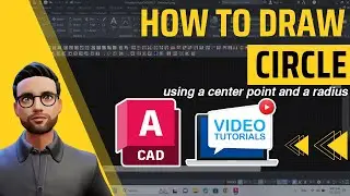 How to create a circle using a center point and a radius in AutoCAD | Quick tips to save time