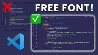 My Favorite FREE VS Code Font in 2022  - Install and Setup with FONT LIGATURES!