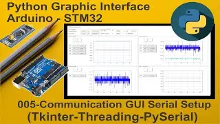 005-Python Live stream Graphic UI Arduino-STM32: Com GUI Serial setup(Tkinter-Threading-PySerial)