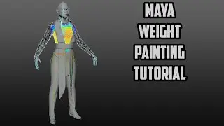 Character creation 14 Maya Weight Painting Tutorial