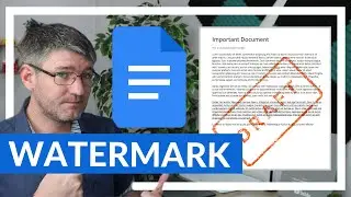 How to add watermark in Google Docs