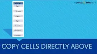 Copy Cells In Excel From Above