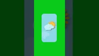 Mostly Cloudy weather forecast icons #kinemaster #greenscreen #capcut