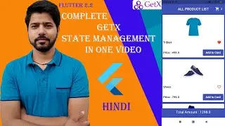 GetX State Management  with Flutter 2.2 Tutorial in one video