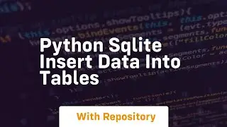 Python sqlite insert data into tables