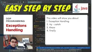 OOP Programming using Java - Exceptions Handling (try, catch, throw, throws and finally)