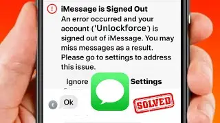 iMessage is Signed Out Error | How to Fix iMessage is Signed Out on iPhone