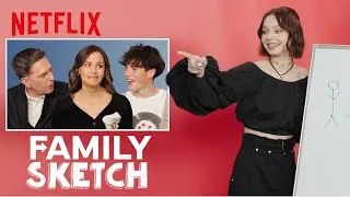 Jennifer Garner, Ed Helms, Emma Myers & Brady Noon Play Family Sketch | Netflix
