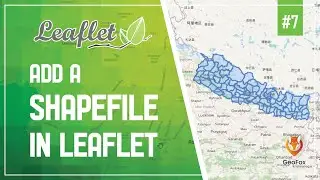 Leaflet JS Tutorial || Add Shapefile In Leaflet || Leaflet Series || GeoFox || Leaflet #7