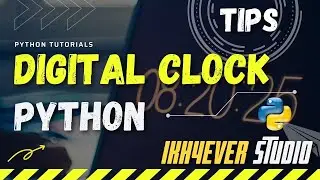 Create Digital Clock in Python with Simple Line of Code | How do you make a digital clock in Python?