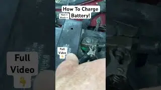 How To Charge A Car Battery using a charger #shorts