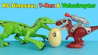 RC Dinosaur - Dino Wars T-Rex Robo Alive, Remote Control Velociraptor | Unboxing & Review