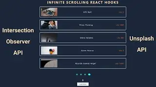 Infinite Scrolling using Intersection Observer and Unsplash API in React Hooks