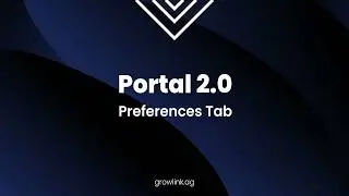 Portal 2.0: Preferences Tab