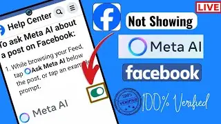 How to fix Meta AI not Showing on Facebook | How to turn on Meta AI on Facebook