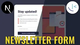 NextJs - Newsletter Sign Up Form With Success Message, and Form Validation Using Formik 