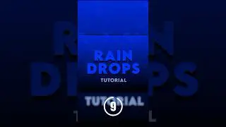 Rain drops animation. After effects quick tutorial ! #2d #motiondesign #adobe #aftereffectstutorial