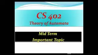 Cs402 Midterm Important Topic | Midterm Preparation | Midterm Preparation 2022