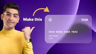 Create a Modern Glassmorphism Card in 4 Minutes | Figma Tutorial