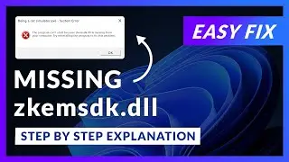 zkemsdk.dll Error Windows 11 | 2x FIX | 2023