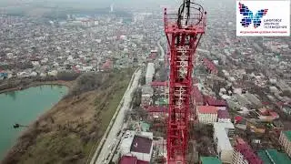 Телебашня в Махачкале с высоты птичьего полета