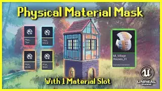 Physical Material Mask with 1 Material Slot [UE5 tutorial]