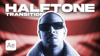 How to create HALFTONE TRANSITION (After Effects Tutorial)