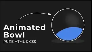 Animated Bowl Using Pure HTML and CSS