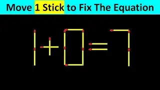 Matchstick Puzzle - Fix The Equation #matchstickpuzzle #simplylogical