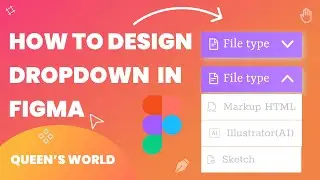 How to design the Dropdown in Figma🤩 || Tamil 