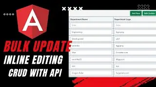 Inline Table Editing Angular| Bulk Update Angular | Angular CRUD