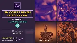 3D Coffee Beans Logo Reveal in After Effects | After Effects Tutorial