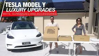 Tesla Model Y - Luxury UPGRADES | Sunroof Shade, Mats, Trays and Jowua Accessories
