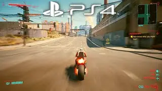 CYBERPUNK 2077 PATCH 1.06 PS4 Slim Gameplay - Driving Fastest Bike #4 | CYBERPUNK 2077 PS4 1.6 PATCH