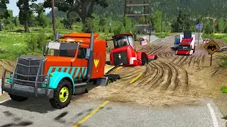 Cars vs Mud Pit #15 | BeamNG.DRIVE