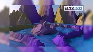 LOW POLY OCEANSCAPE BACKGROUND [SPEED ART #2]