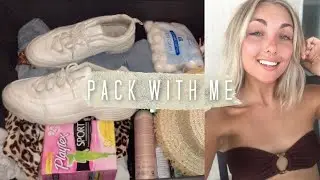 PACK WITH ME FOR THE BEACH!! | What's in my travel makeup bag?