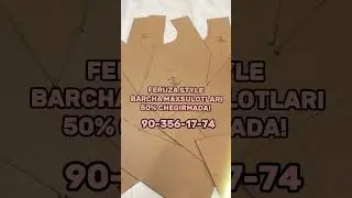 Andazalar 50% chegirmada shoshiling soni chegaralangan! 90-356-17-74