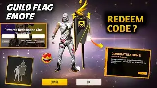 Free Fire Guild Flag Emote Redeem Code ? | Free Fire Redeem Code Today | FF New Redeem Code 🤩