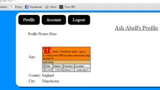 PHP Profile System - Coding The Account Page 2 (Part 8)