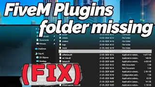 [FIX] GTA 5 FiveM Plugins folder missing